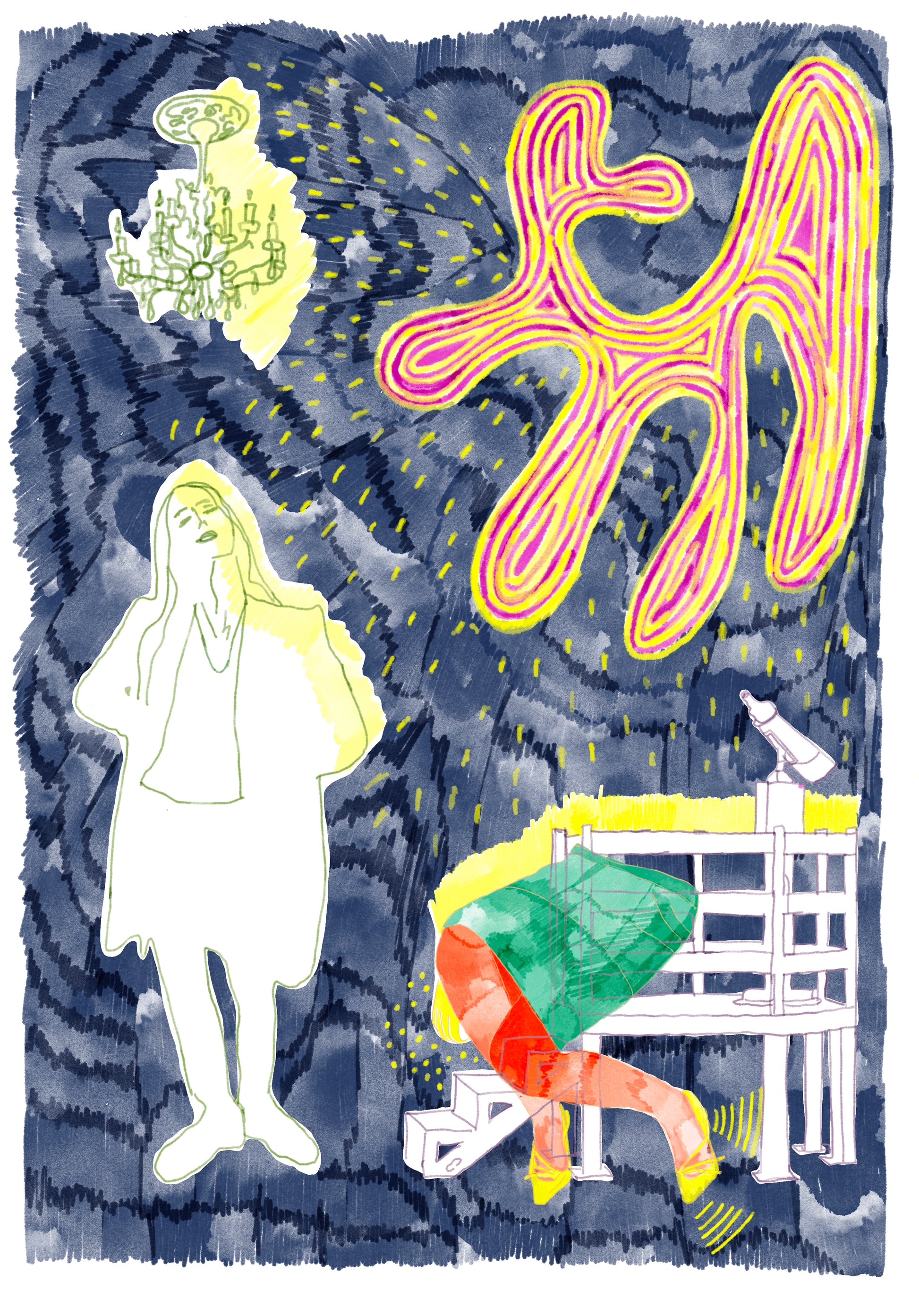 Natia Pertaia — Correspondances #2 — original postcard artwork
