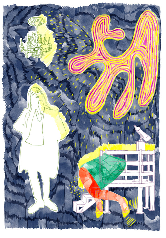 Natia Pertaia — Correspondances #2 — original postcard artwork