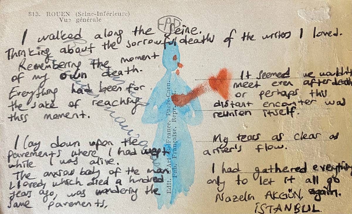 Nazelin Akgün — Correspondances #3 — original postcard artwork
