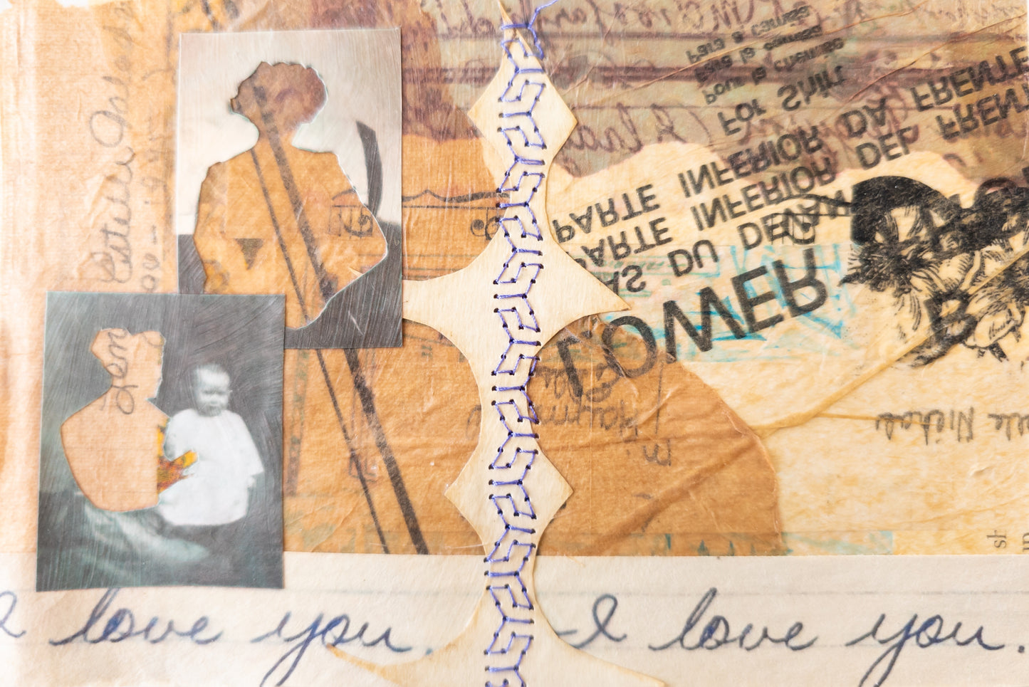 Nicci Schwartz — Correspondances #1 — original postcard artwork