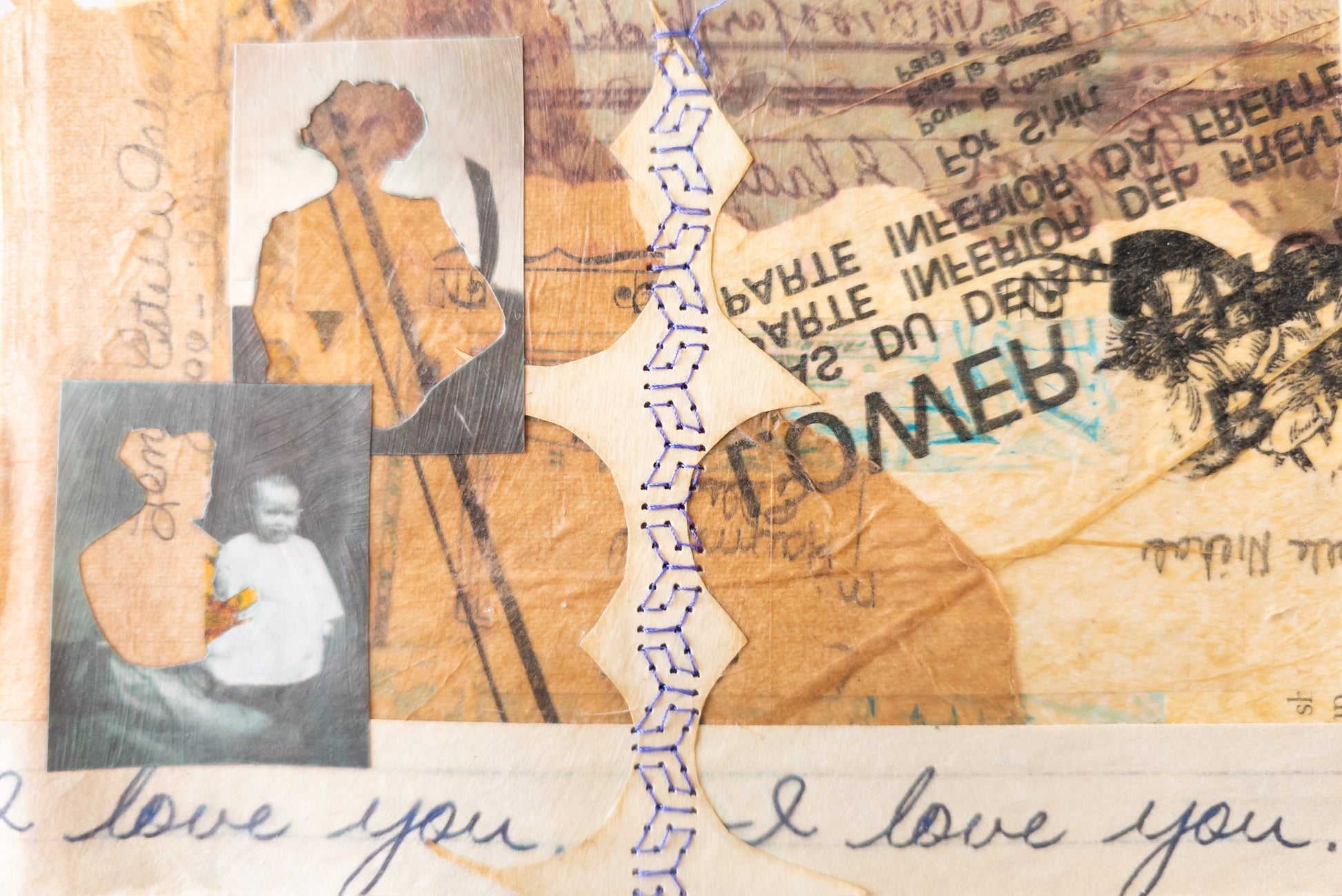 Nicci Schwartz — Correspondances #1 — original postcard artwork
