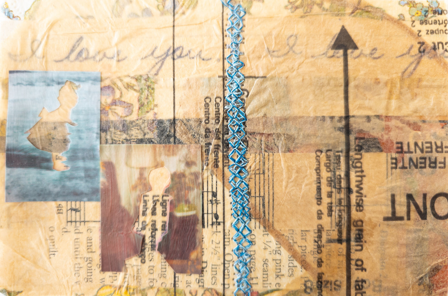 Nicci Schwartz — Correspondances #2 — original postcard artwork