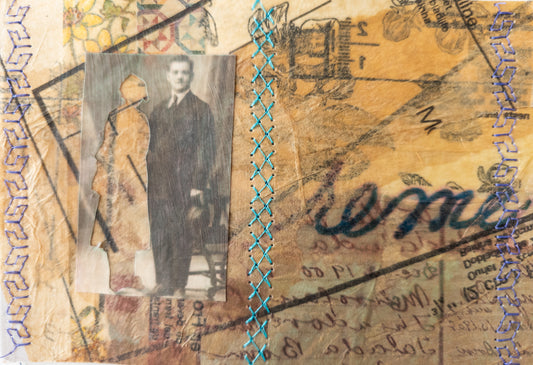 Nicci Schwartz — Correspondances #3 — original postcard artwork