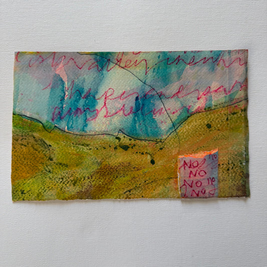 Nicola Ellis — Correspondances #2 — original postcard artwork