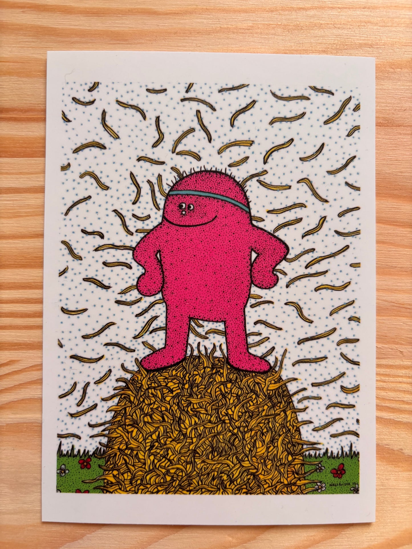 Niels Huizer — Correspondances #1 — original postcard artwork