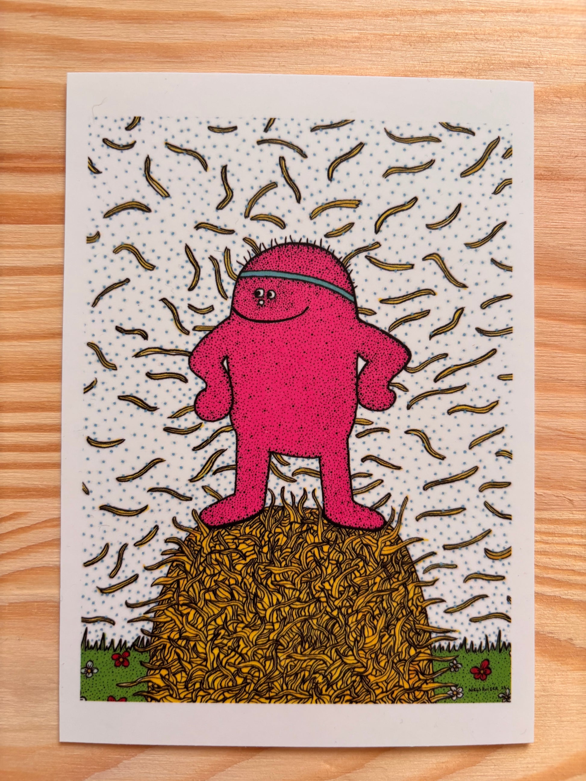 Niels Huizer — Correspondances #1 — original postcard artwork