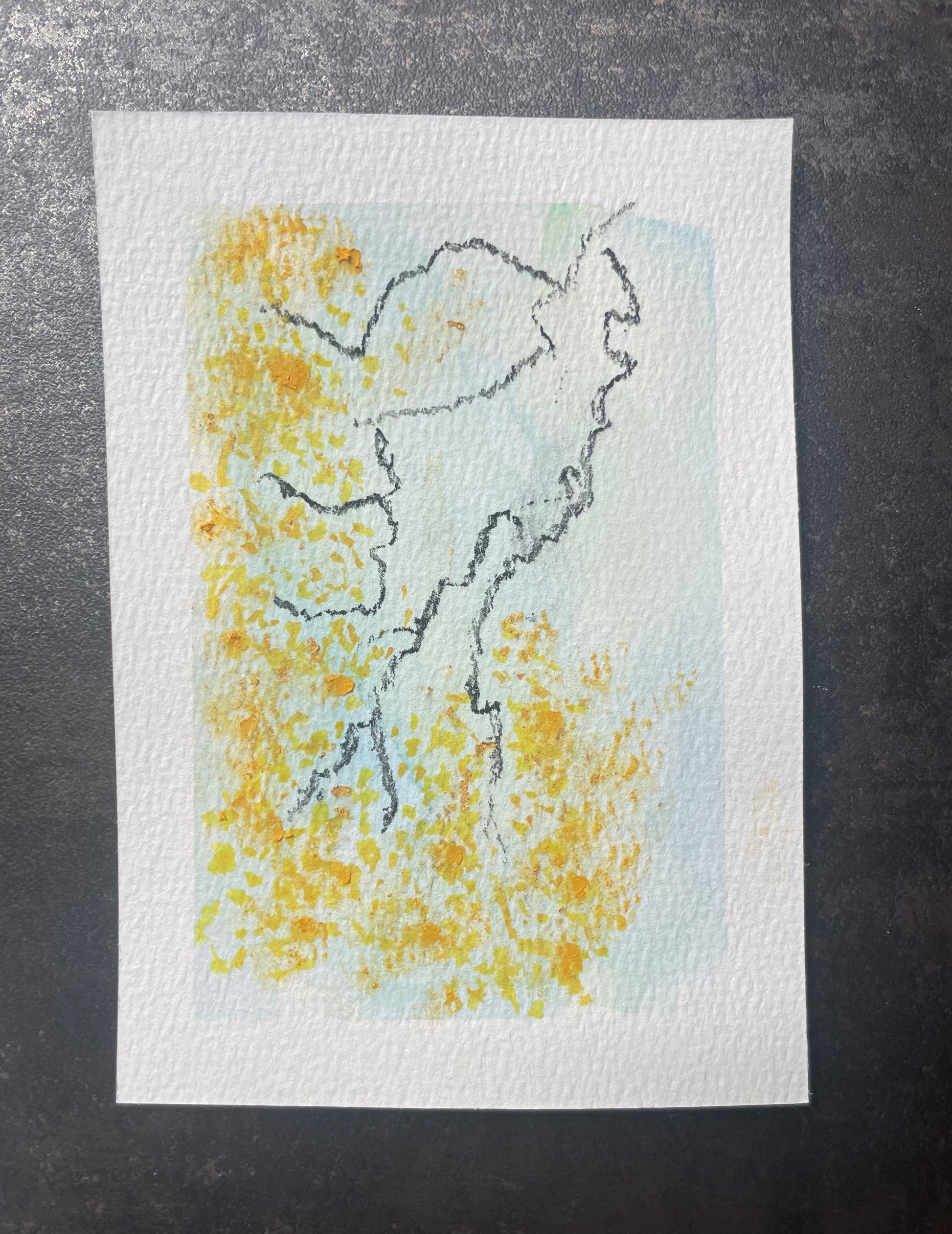 Noura Kamel — Correspondances #2 — original postcard artwork