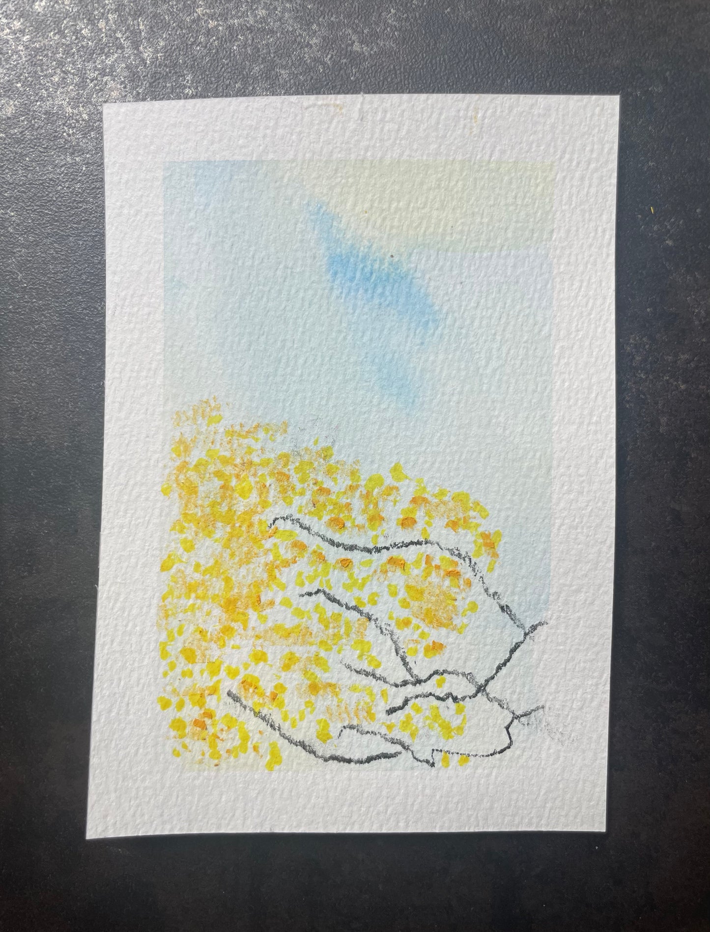 Noura Kamel — Correspondances #3 — original postcard artwork