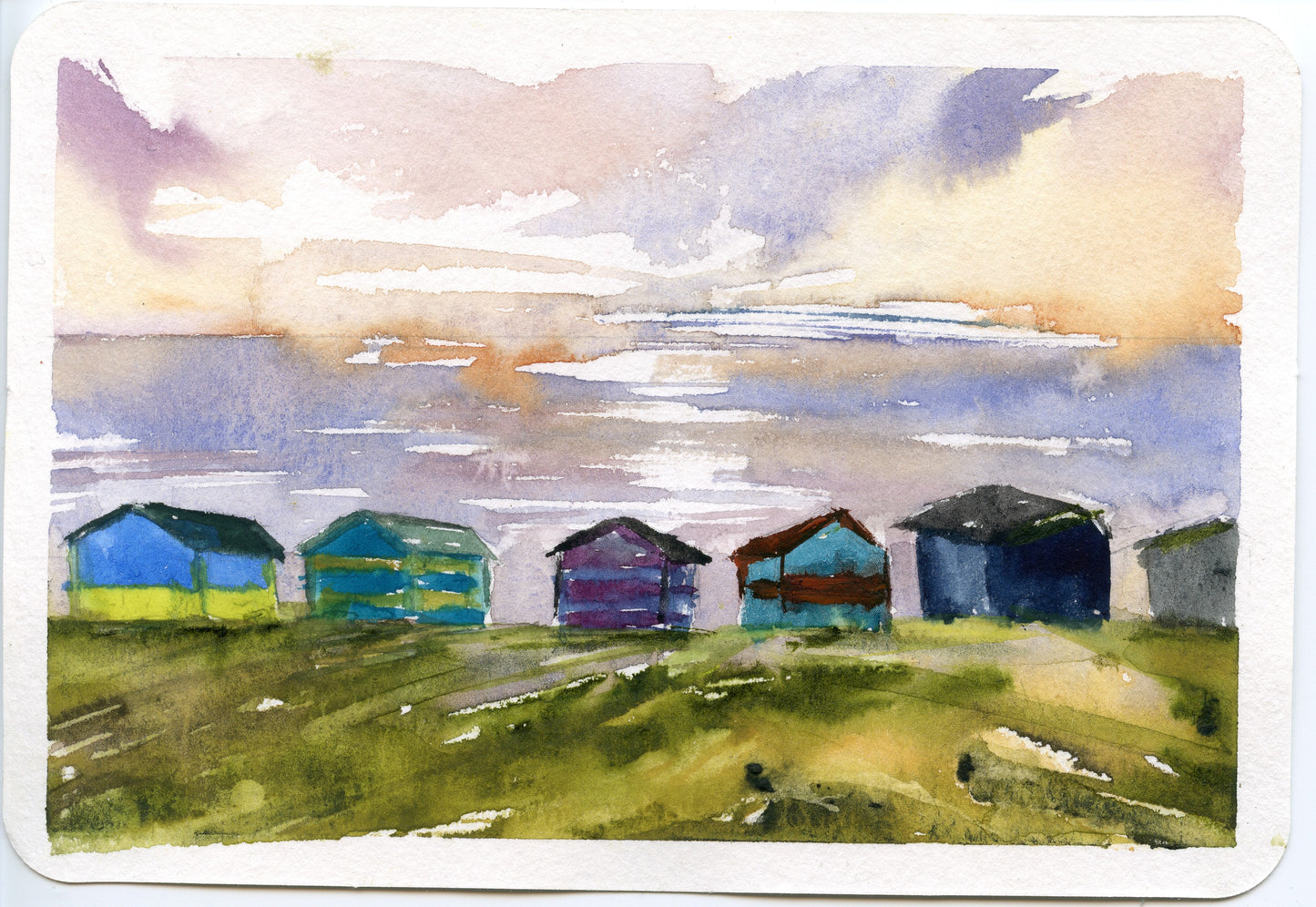 Oksana Voitsekhivska — Correspondances #1 — original postcard artwork