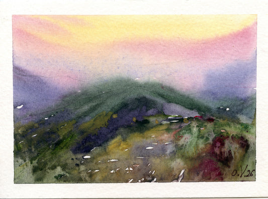 Oksana Voitsekhivska — Correspondances #3 — original postcard artwork