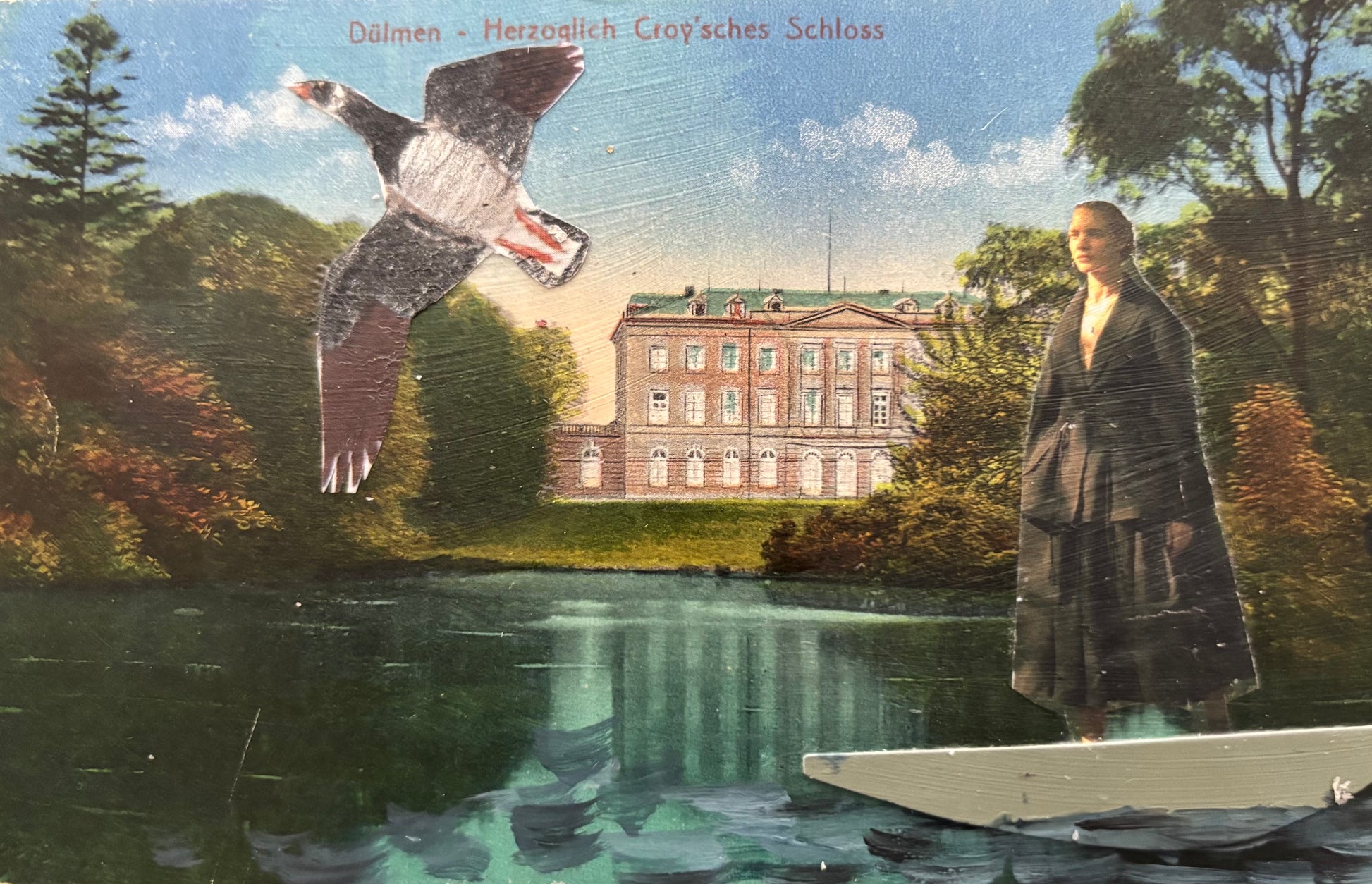 Olan Quattro — Correspondances #1 — original postcard artwork