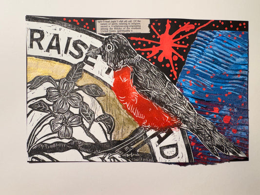Pamela Lawton — Correspondances #3 — original postcard artwork