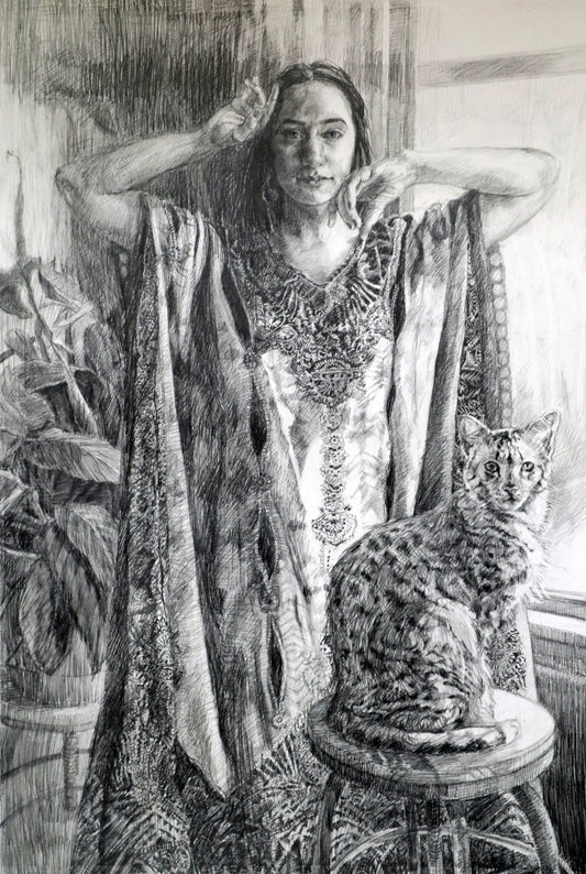 Patricia Schappler — Correspondances #3 — original postcard artwork