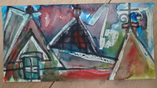 Paula Lifschitz — Correspondances #1 — original postcard artwork