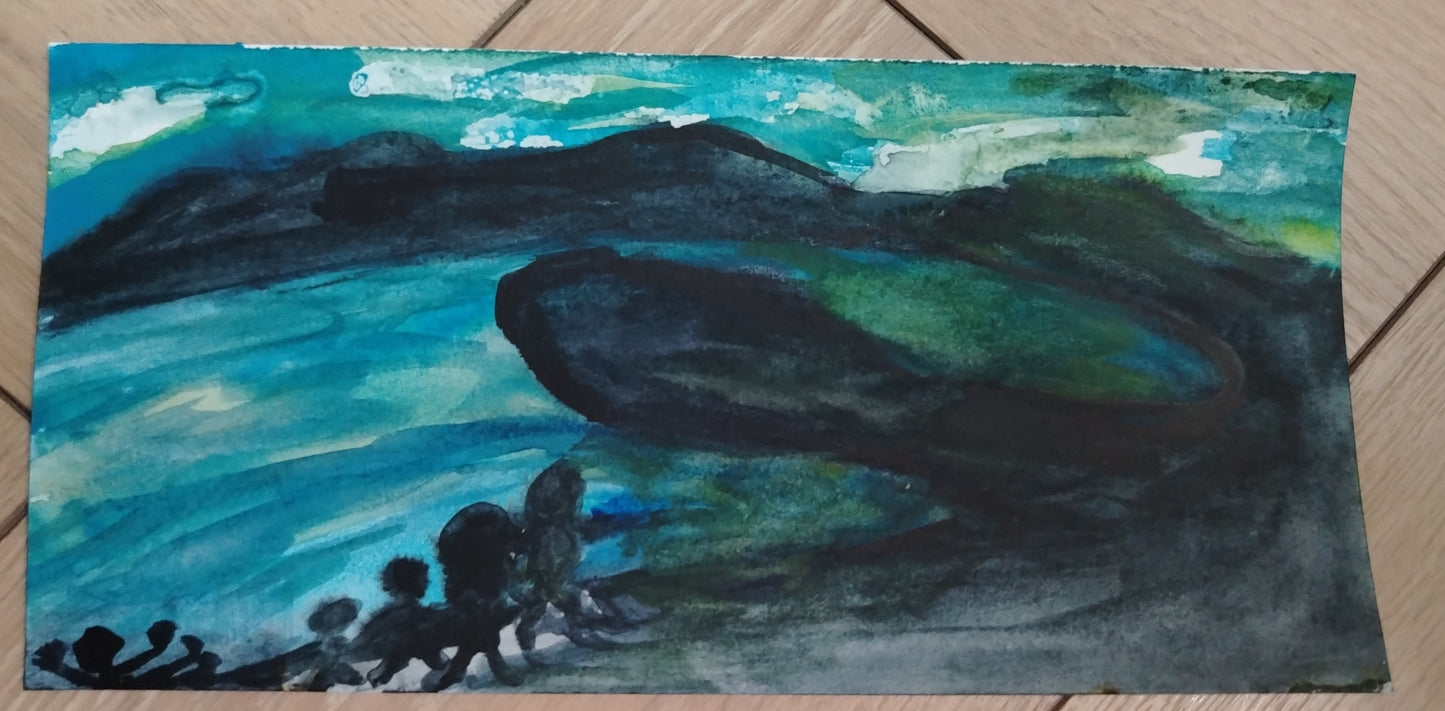 Paula Lifschitz — Correspondances #2 — original postcard artwork