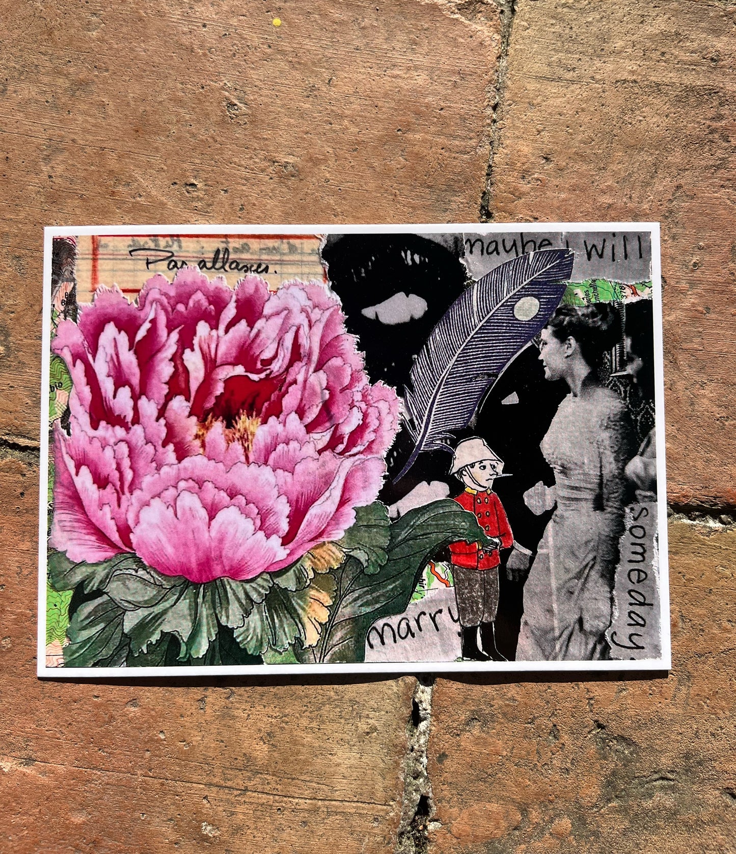 Paula Quilici — Correspondances #1 — original postcard artwork