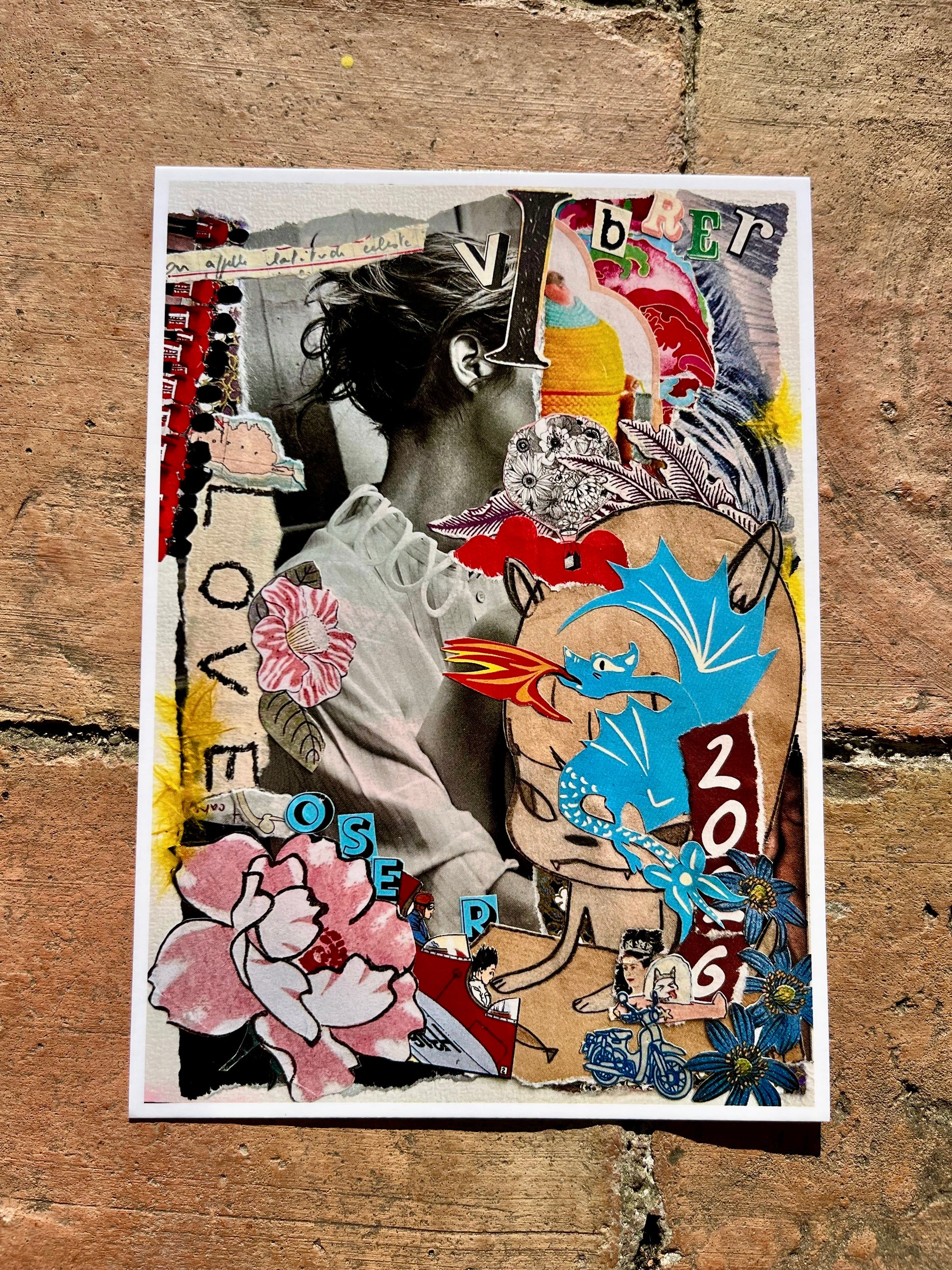Paula Quilici — Correspondances #2 — original postcard artwork