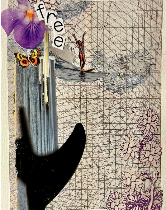 Paula Quilici — Correspondances #3 — original postcard artwork