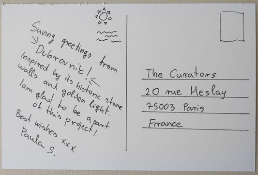 Paula Stefan — Correspondances #2 — original postcard artwork