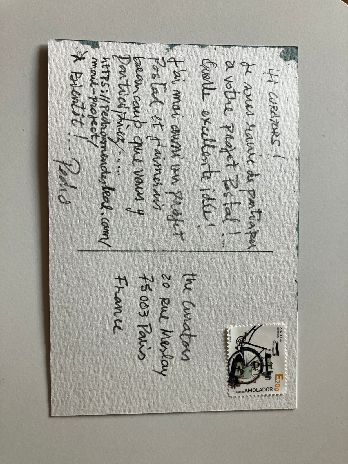 Pedro Leal — Correspondances #2 — original postcard artwork