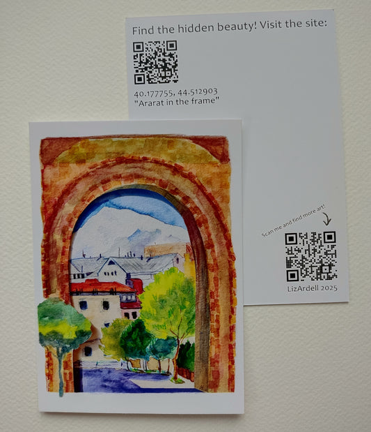 Polina Zhivaeva — Correspondances #1 — original postcard artwork