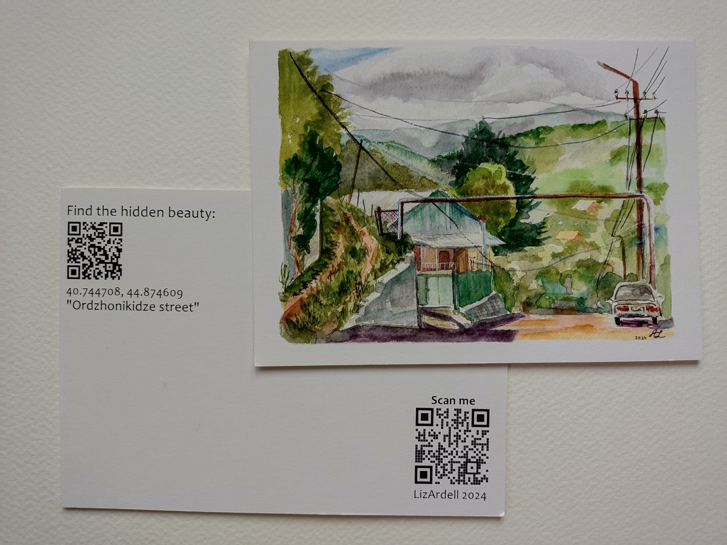 Polina Zhivaeva — Correspondances #2 — original postcard artwork