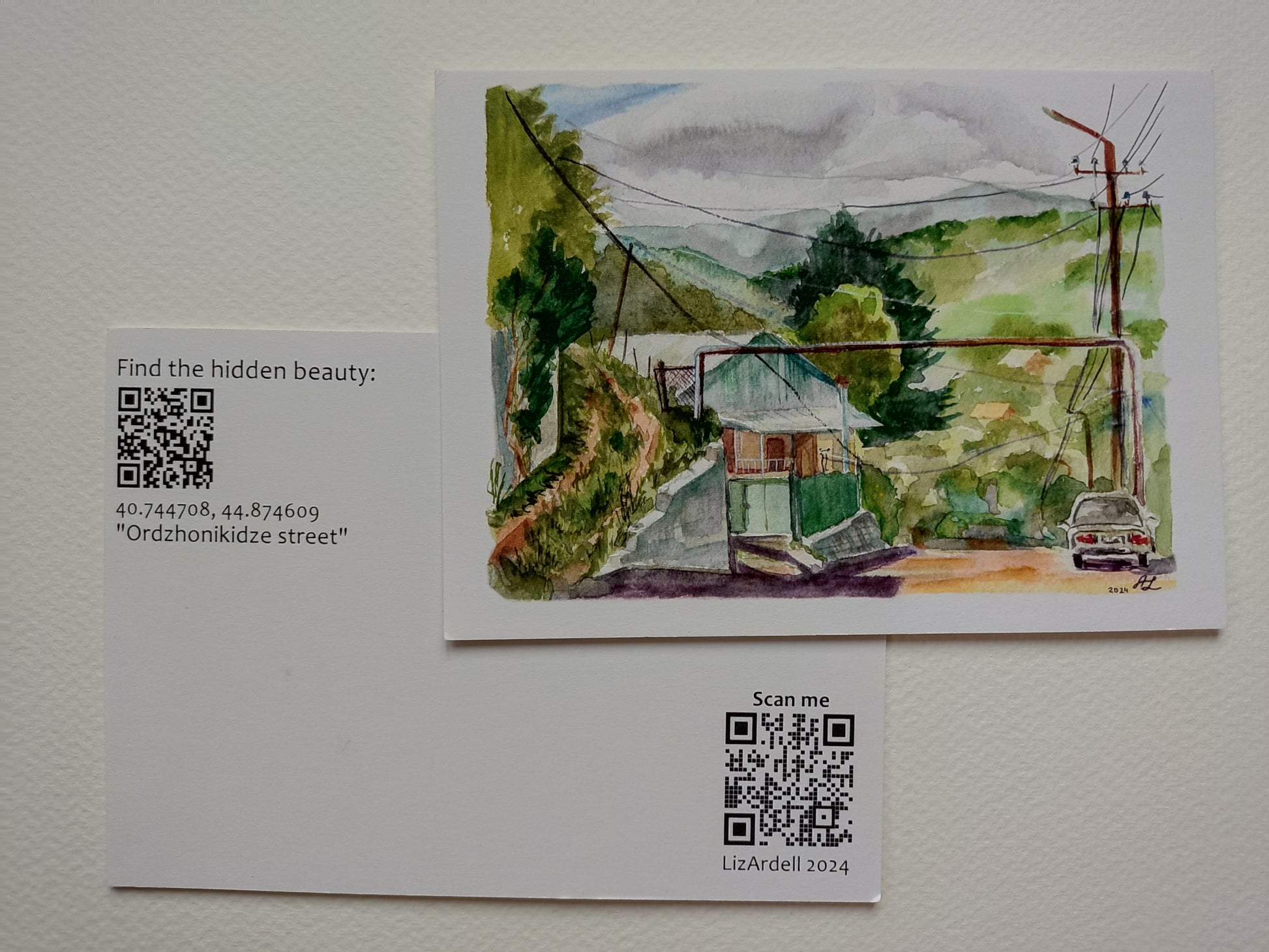 Polina Zhivaeva — Correspondances #2 — original postcard artwork