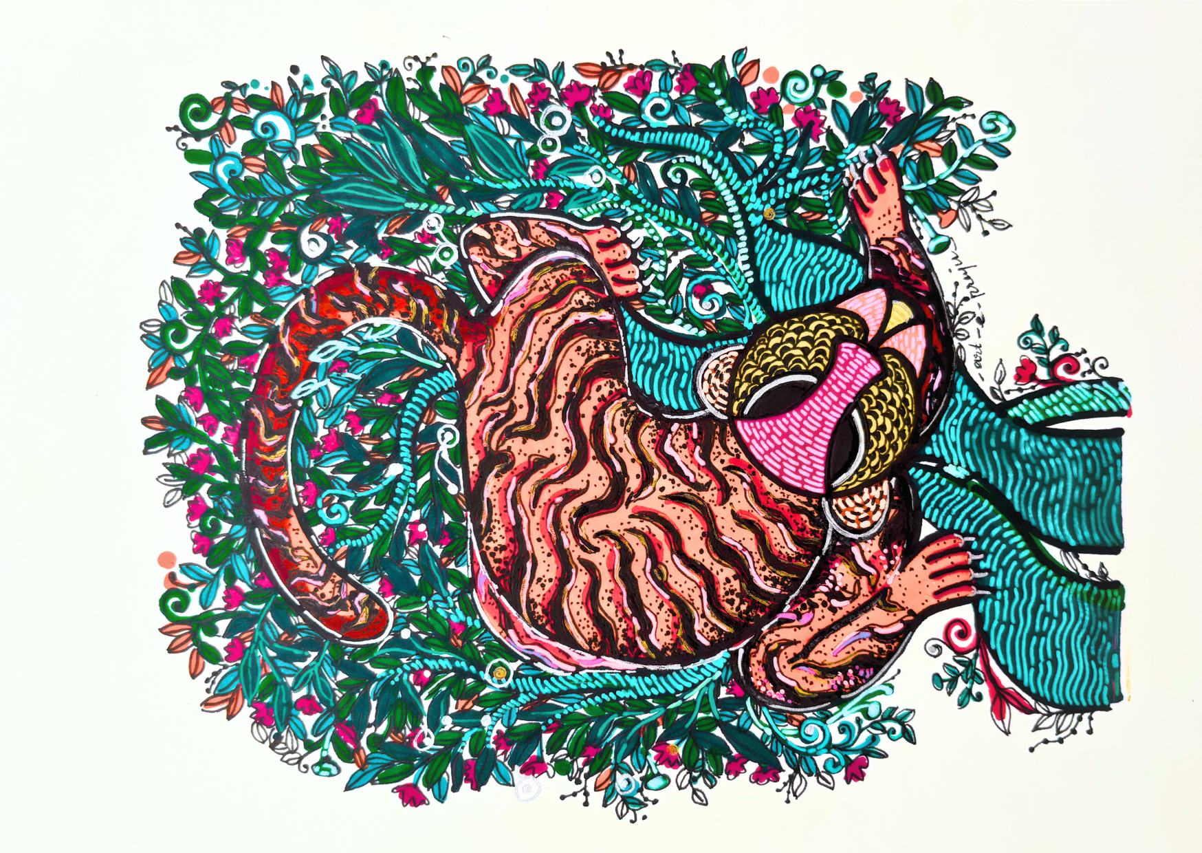 Prajakta Anerao — Correspondances #2 — original postcard artwork