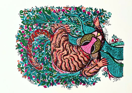 Prajakta Anerao — Correspondances #2 — original postcard artwork