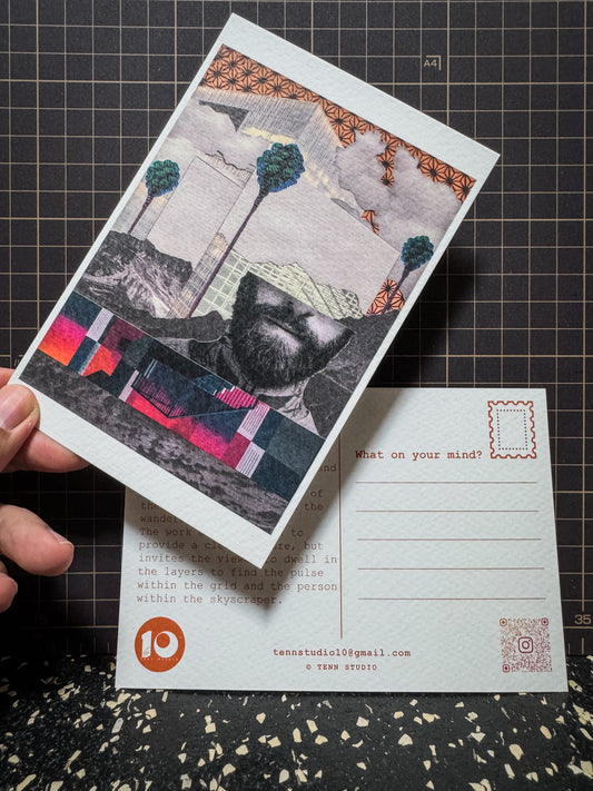 Puriwat Sriprasart — Correspondances #2 — original postcard artwork