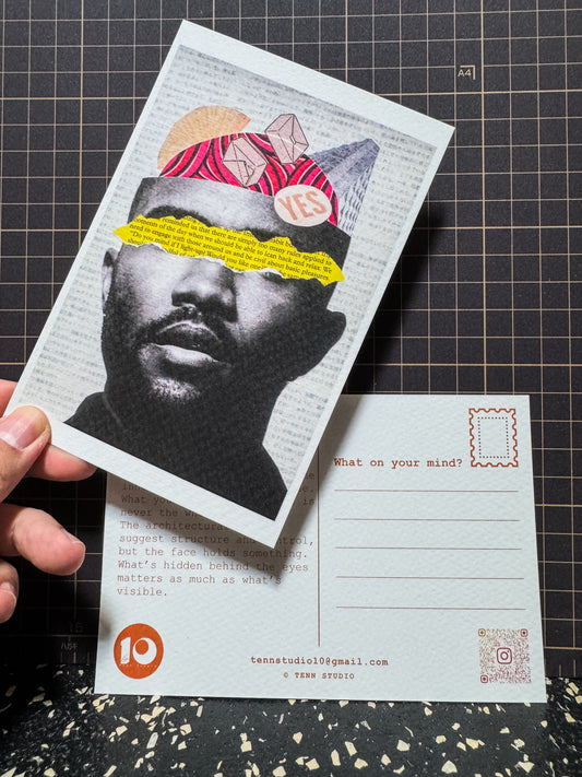 Puriwat Sriprasart — Correspondances #3 — original postcard artwork