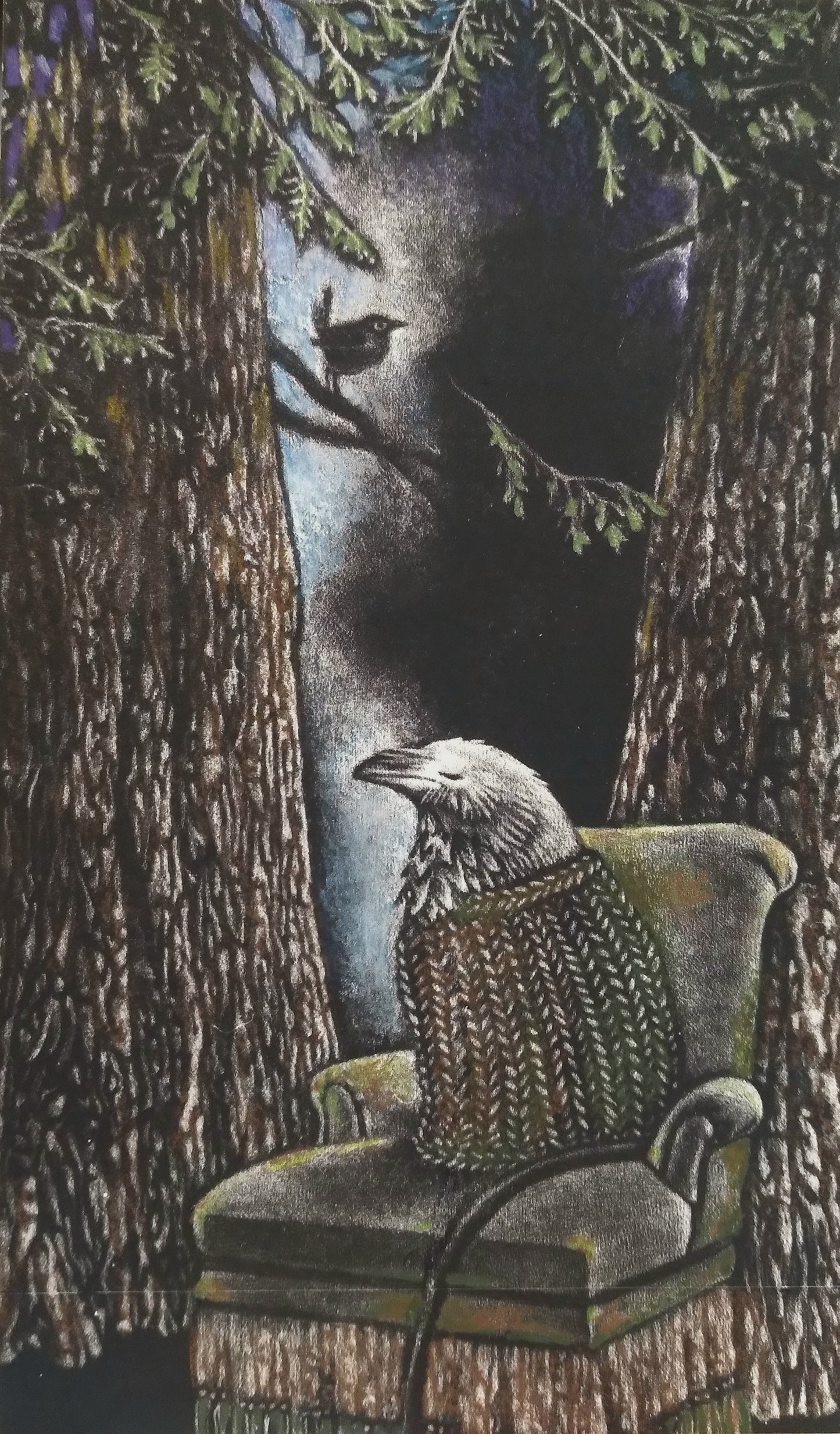Randie Feil — Correspondances #3 — original postcard artwork