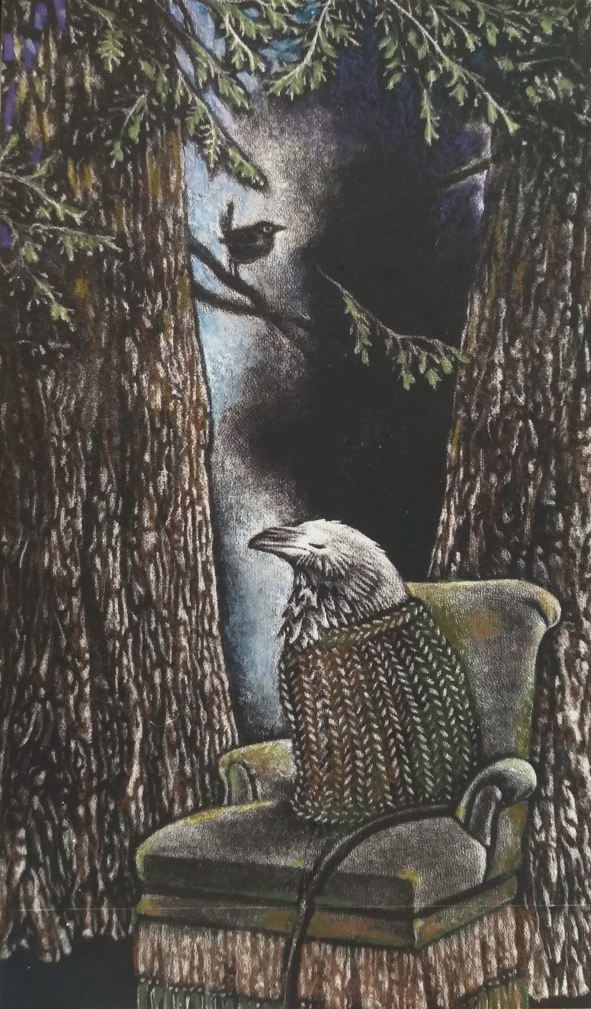 Randie Feil — Correspondances #3 — original postcard artwork