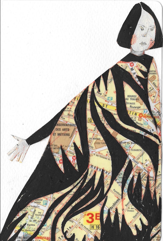 Rebecca Dennison — Correspondances #3 — original postcard artwork