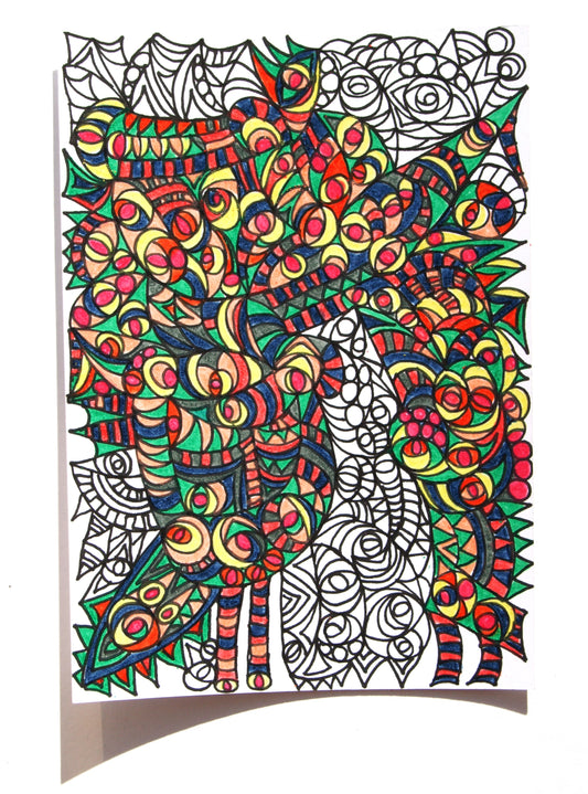 Rebecca Holley — Correspondances #3 — original postcard artwork