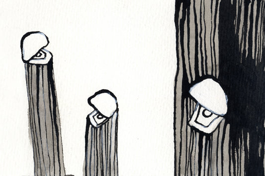 Rebecca Wasilewski — Correspondances #1 — original postcard artwork