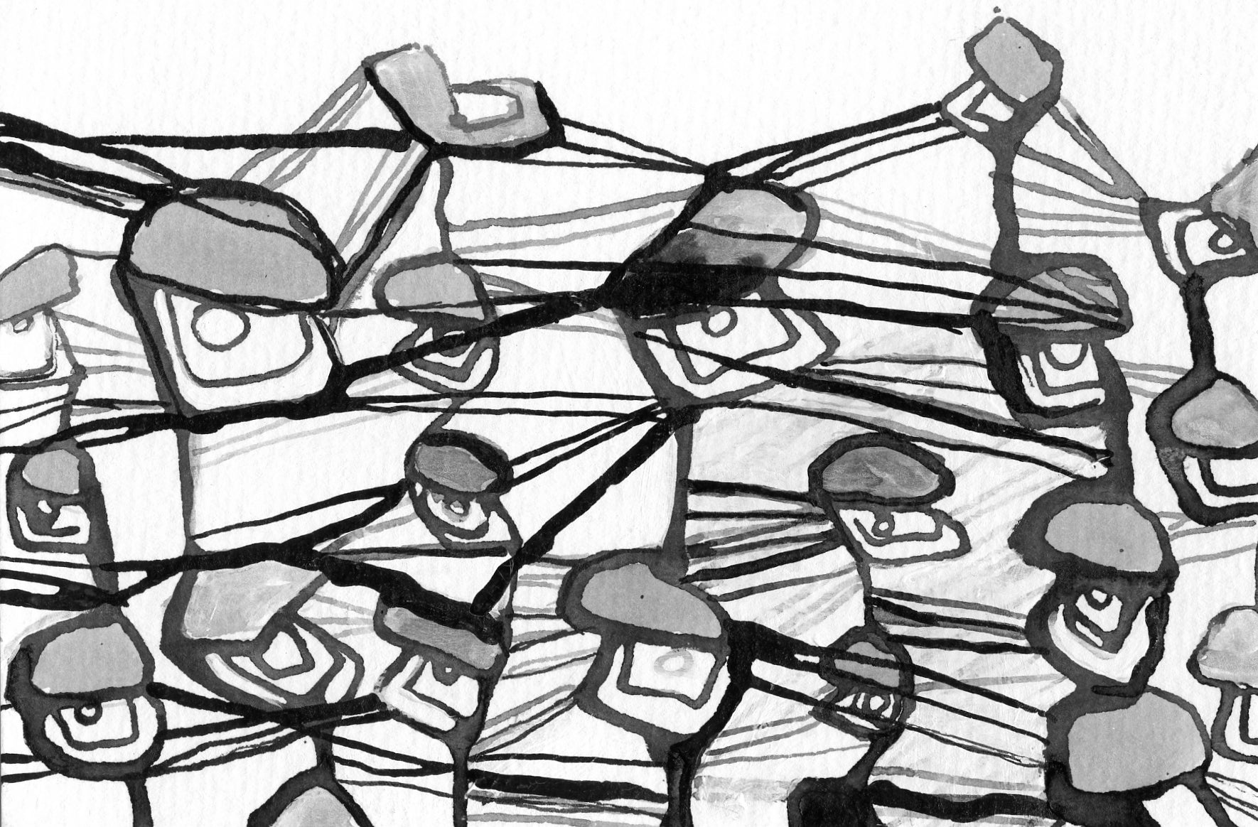 Rebecca Wasilewski — Correspondances #2 — original postcard artwork