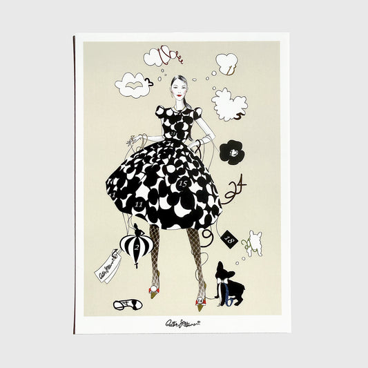 Reetta Hiltunen — Correspondances #3 — original postcard artwork