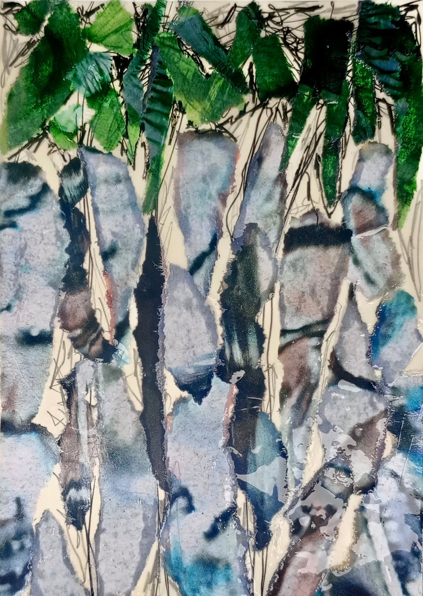 Reina von der Wyk — Correspondances #1 — original postcard artwork