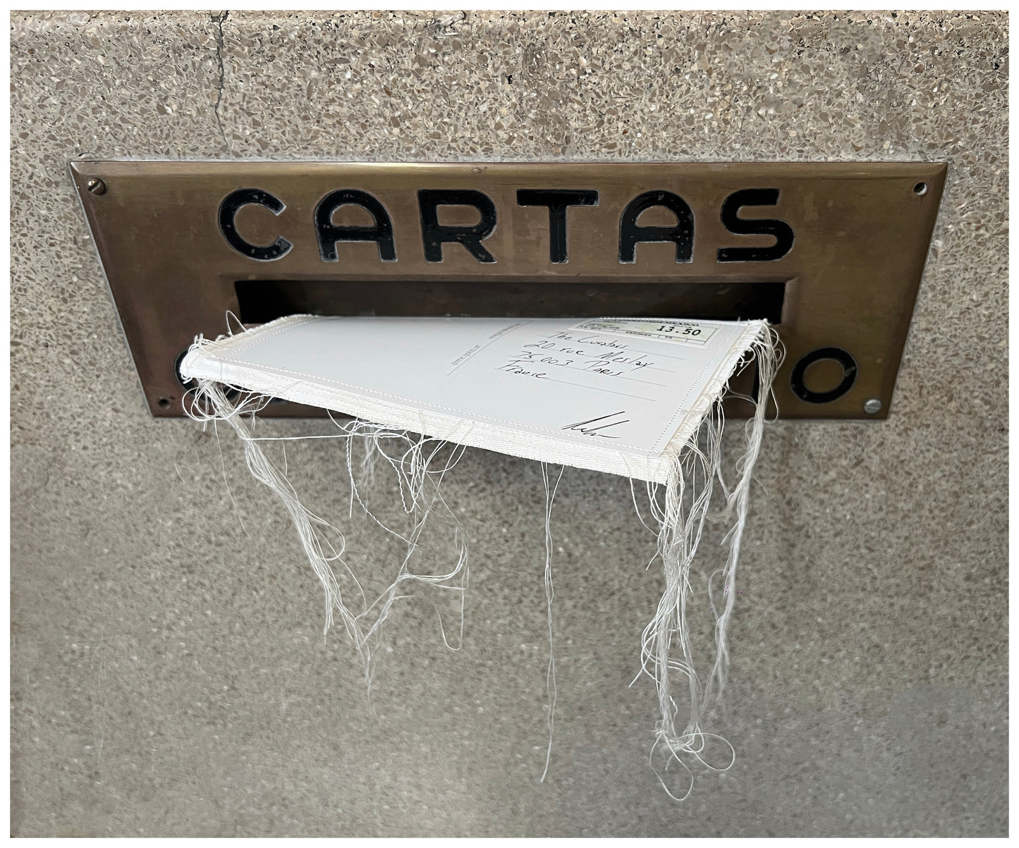 René Garza — Correspondances #2 — original postcard artwork