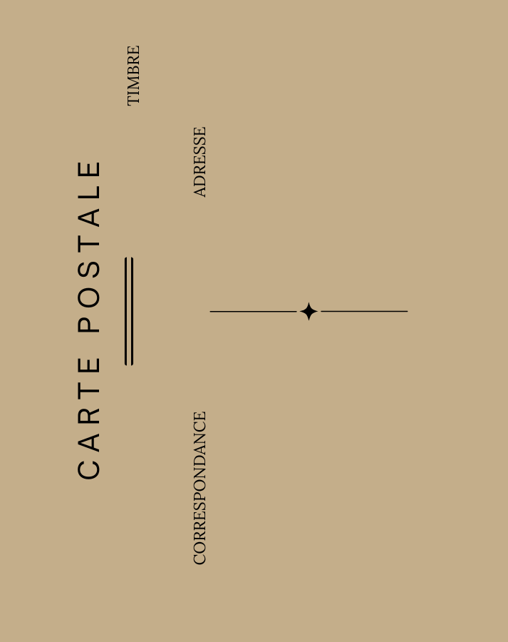 Renee Shur — Correspondances #2 — original postcard artwork