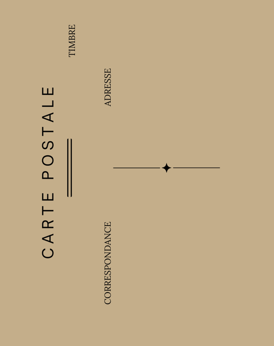 Renee Shur — Correspondances #2 — original postcard artwork