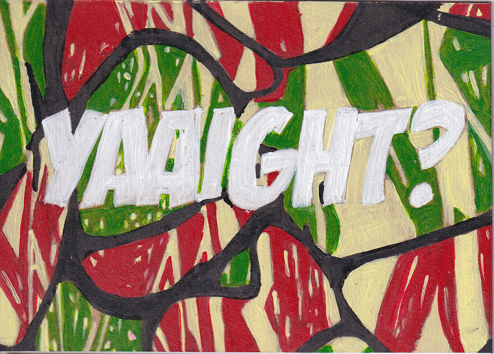 Richard Rawlins — Correspondances #2 — original postcard artwork