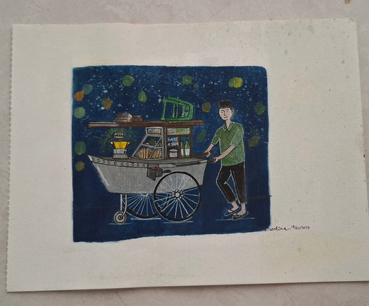 Rini Sartika — Correspondances #1 — original postcard artwork