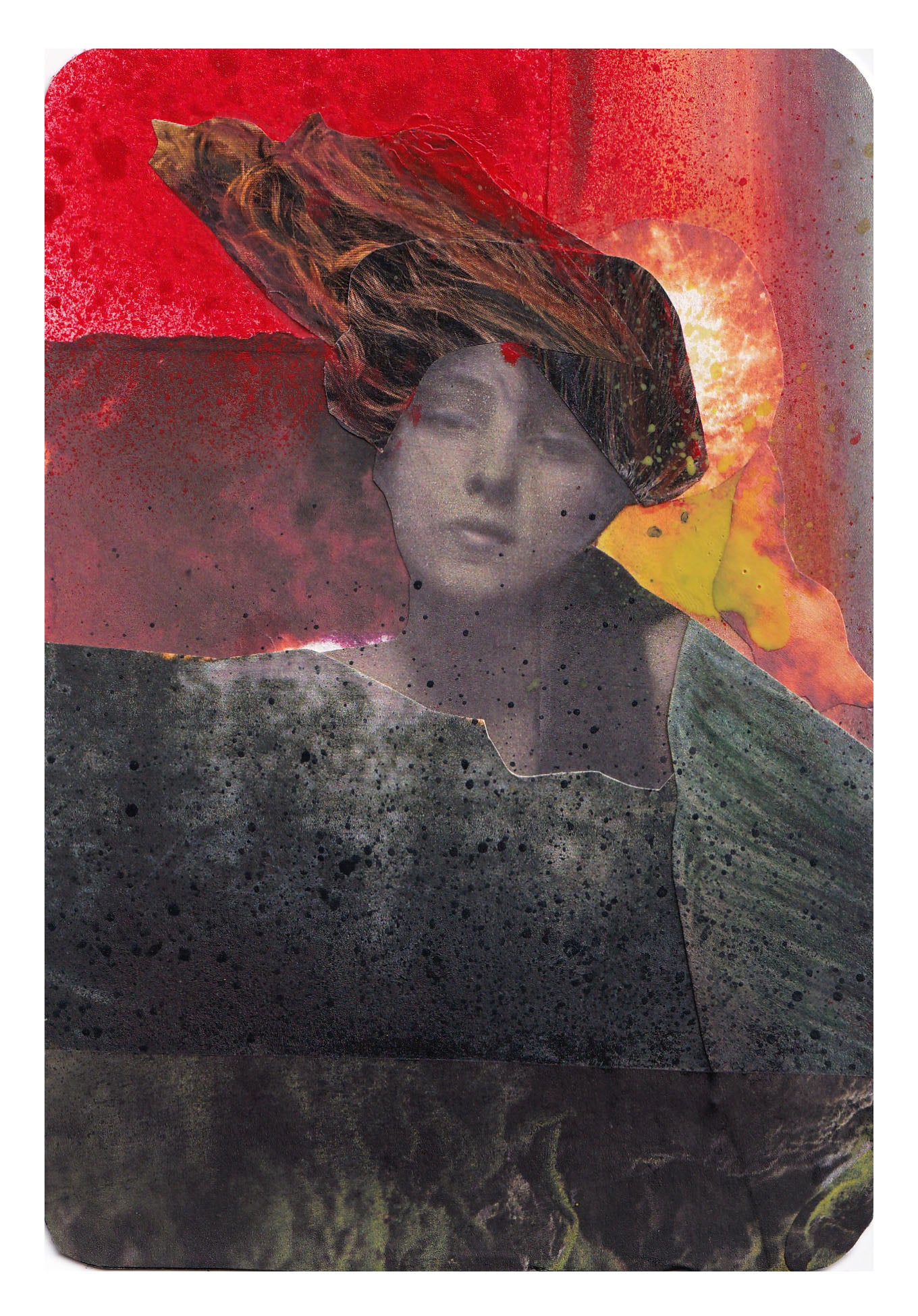 Rita Evs — Correspondances #3 — original postcard artwork