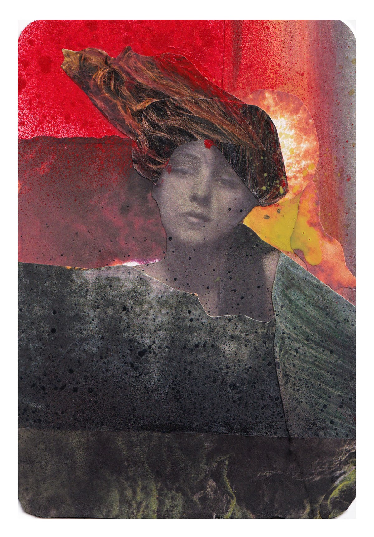 Rita Evs — Correspondances #3 — original postcard artwork