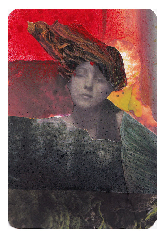 Rita Evs — Correspondances #3 — original postcard artwork