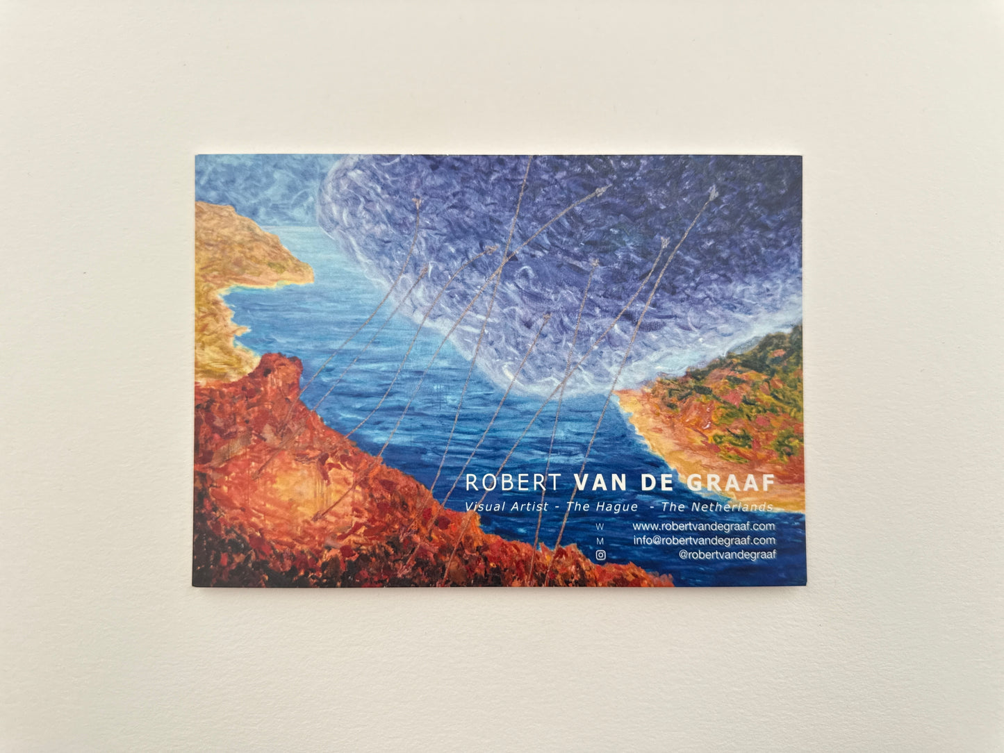 Robert van de Graaf — Correspondances #2 — original postcard artwork