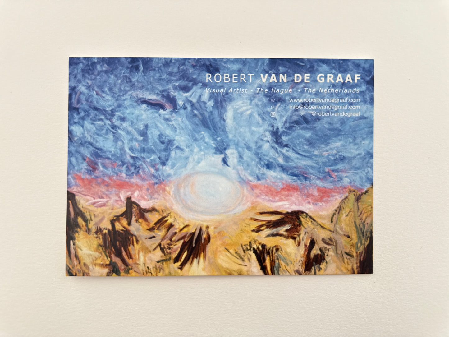 Robert van de Graaf — Correspondances #3 — original postcard artwork