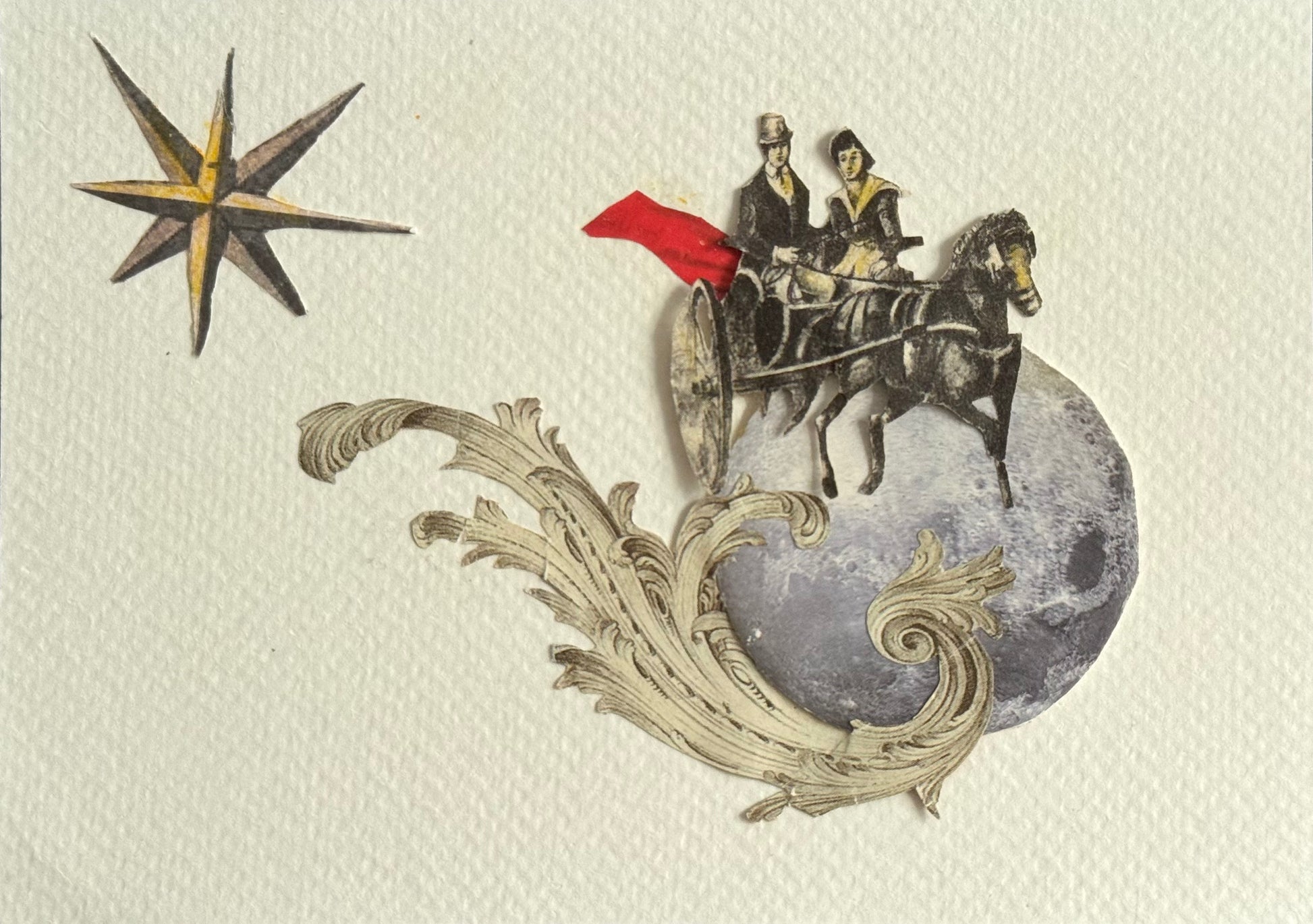 Roberta Guarna — Correspondances #2 — original postcard artwork